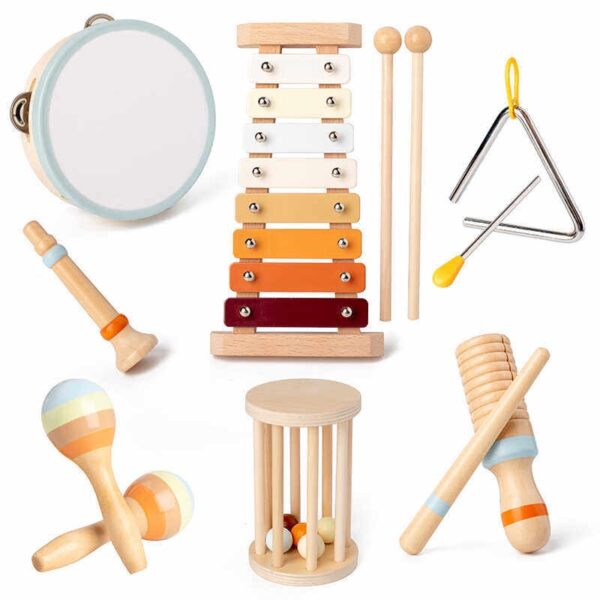 Set de instrumentos musicales.